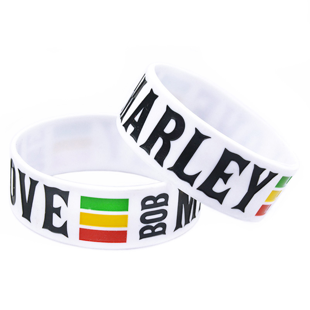 外贸欧美One Love手镯BOB Marley鲍勃·马利硅胶手环明星运动手镯