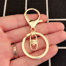 厂家 金银饰品配件材料龙虾扣钥匙圈包挂链扣创意 DIY钥匙扣配件