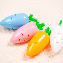 厂家直供创意糖果色胡萝卜造型卷笔刀学生可爱儿童削笔器文具批发