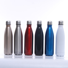 批发新款304不锈钢保温保冷水瓶可乐瓶可乐杯运动水壶礼品定制