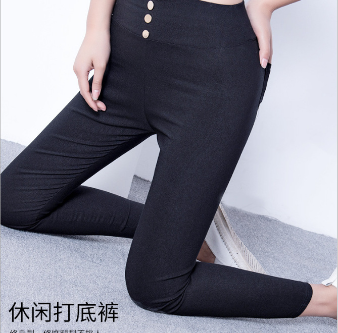 2022 Fall and Winter Outer Wear Fleece-lined Thickened Winter High Waist Elastic Skinny Slimming Leggings Skinny Pants New Thickened