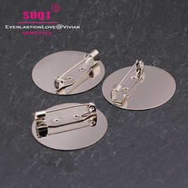 素琦加厚材料平底胸针服装配饰装饰品帽子配件圆形别针饰品极简风