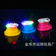 水触发闪光玩具机芯 感应发光电子配件浮水搪胶玩具led灯触摸发光