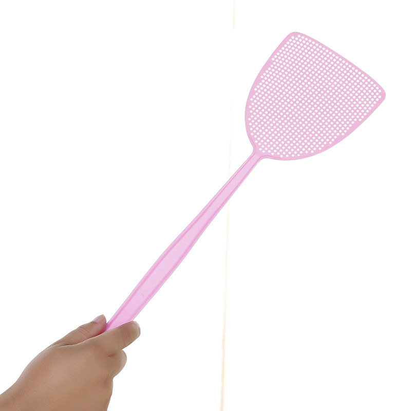 Household Summer Plastic Fly Swatter Mosquito Swatter Durable Mesh Long Handle Manual Fly Swatter Flies Mosquito Swatter