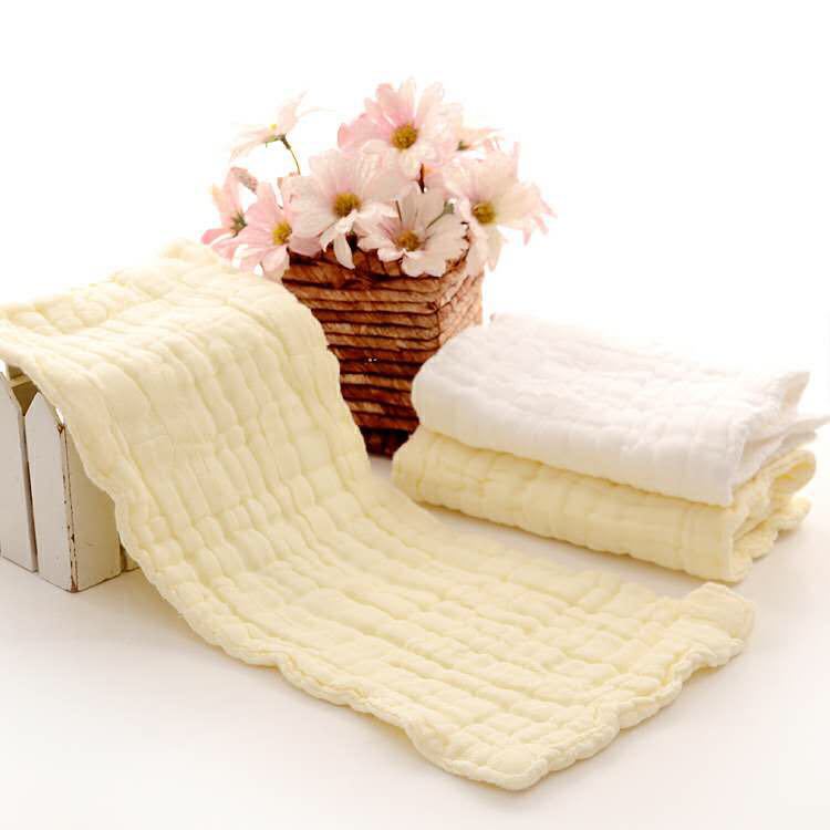 十层棉质素色尿布 宝宝纱布床垫 新生儿可洗轻薄尿布垫厂家批发