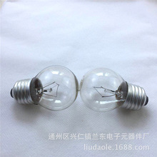 G45球泡E27钨丝球泡110V暖光灯泡 机床照明灯泡E27灯泡
