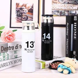 1314不锈钢真空透明盖保温杯男女士户外便携运动水杯礼品刻字批发