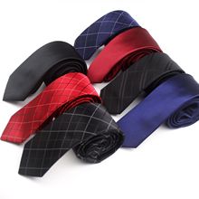 厂家现货批发斜条纹格子男士领带 纯色商务6公分窄版休闲手工领带