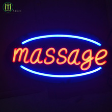 新型标识 LED柔性霓虹广告牌 MASSAGE SIGN 按摩店灯牌 遥控闪烁