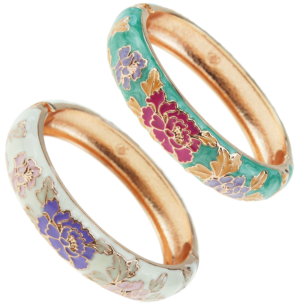 景泰蓝牡丹手镯