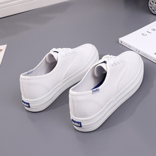比迪比8091夏季新款韩版厚底小白鞋基础款纯白色休闲运动板鞋女鞋