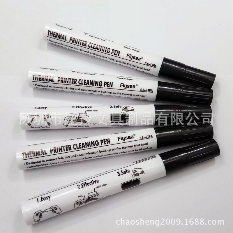 Alcohol Pen Special Cleaning Pen for Thermal Printer Printing Head Alcohol Cleaning Pen Button Anti-Contact Disinfection Pen