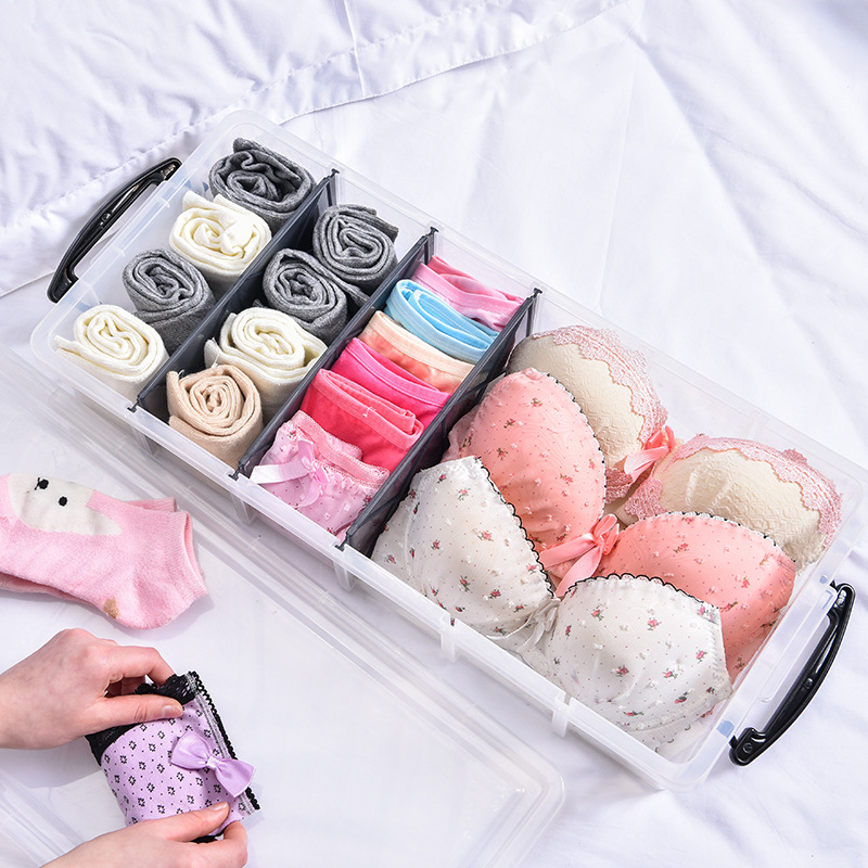 separated storage box separated storage box transparent underwear storage box multifunctional underwear socks sorting box for collection