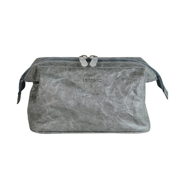 旅行便携男士洗漱包定制厂家文创杜邦纸拉链化妆包防水手拿饺子包