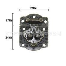 包装盒搭扣配件 木盒锌合金锁扣仿古箱酒盒扣礼品盒39*51MM小号