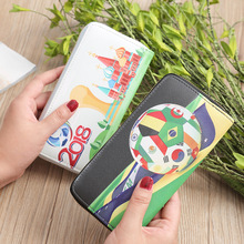 2018世界杯足球手机钱包 拉链创意手拿包女士零钱包卡包现货批发