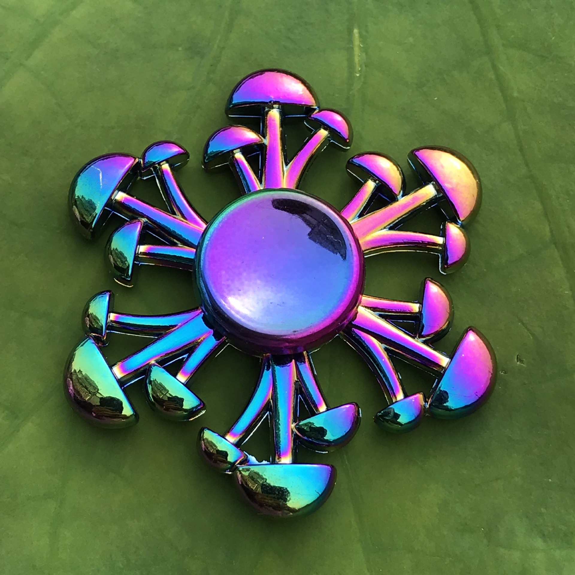 Factory Wholesale Colorful Alloy Fingertip Gyro Stall Toy Pressure Reduction Toy Hand Spinner Hand Spinner