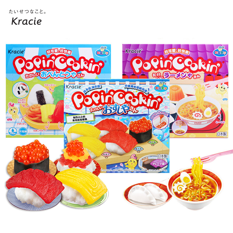 日本进口 嘉娜宝kracie迷你甜筒甜点造型DIY食玩手工糖果26g 行货