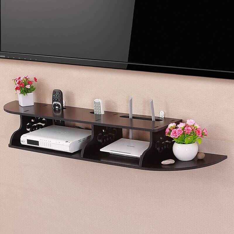 TV Set-Top Box Storage Rack Wall-Mounted Punching-Free Living Room Router Storage Box Wall Hanging Bedroom Simple Modern