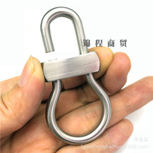 手工葫芦汽车钥匙扣304不锈钢手工5毫米不锈钢钥匙扣快开钥匙扣