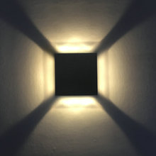 led正方形四面出光壁灯墙脚灯走廊过道墙壁灯1w3w装饰灯