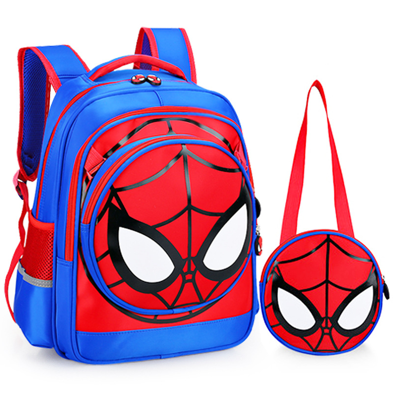 Primary School Student Schoolbag Spider-Man Boys Children Backpack Detachable Two-Piece Schoolbag Toddler Captain America