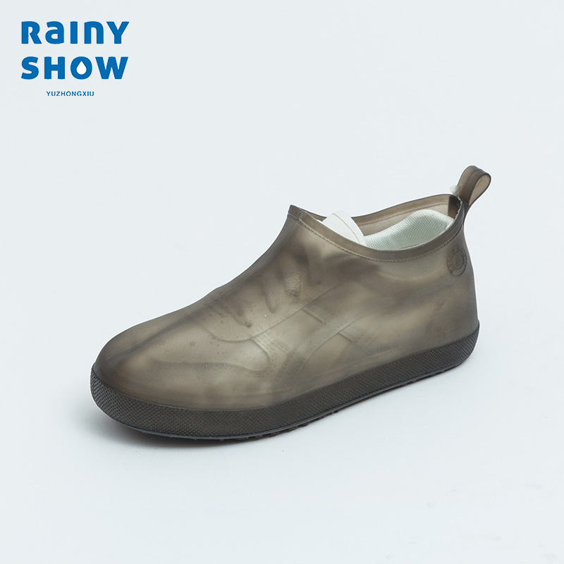 雨中秀硅胶雨鞋套防水防滑耐磨注户外塑鞋套旅游一次性鞋雨套