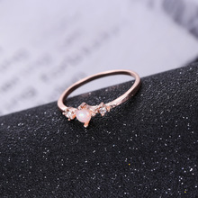 55克拉天然欧泊石戒指 配镶5分天然钻石