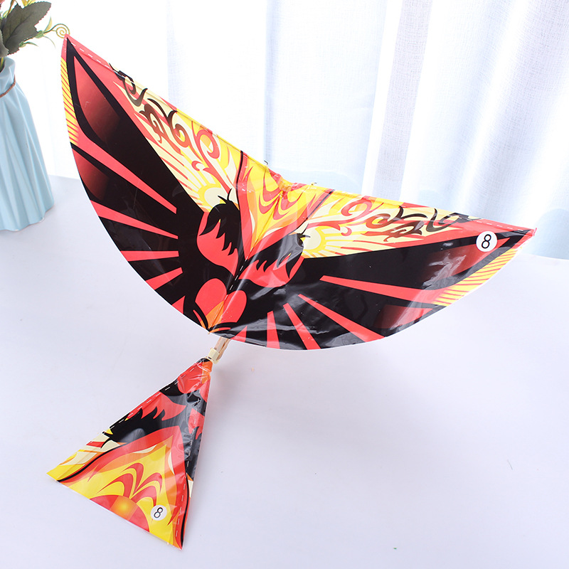 Large Power Flying Bird Rubber Band Flying Bird Auspicious Bird Toy Bird Stall Square Hot Sale Wholesale