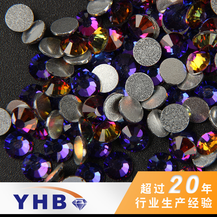 Factory Wholesale Flat Glass Silver Oven Bottom Mountain Color Non-Rubber Bottom Color 7mm Clothing Accessories Accessories Nail Beauty Rhinestone