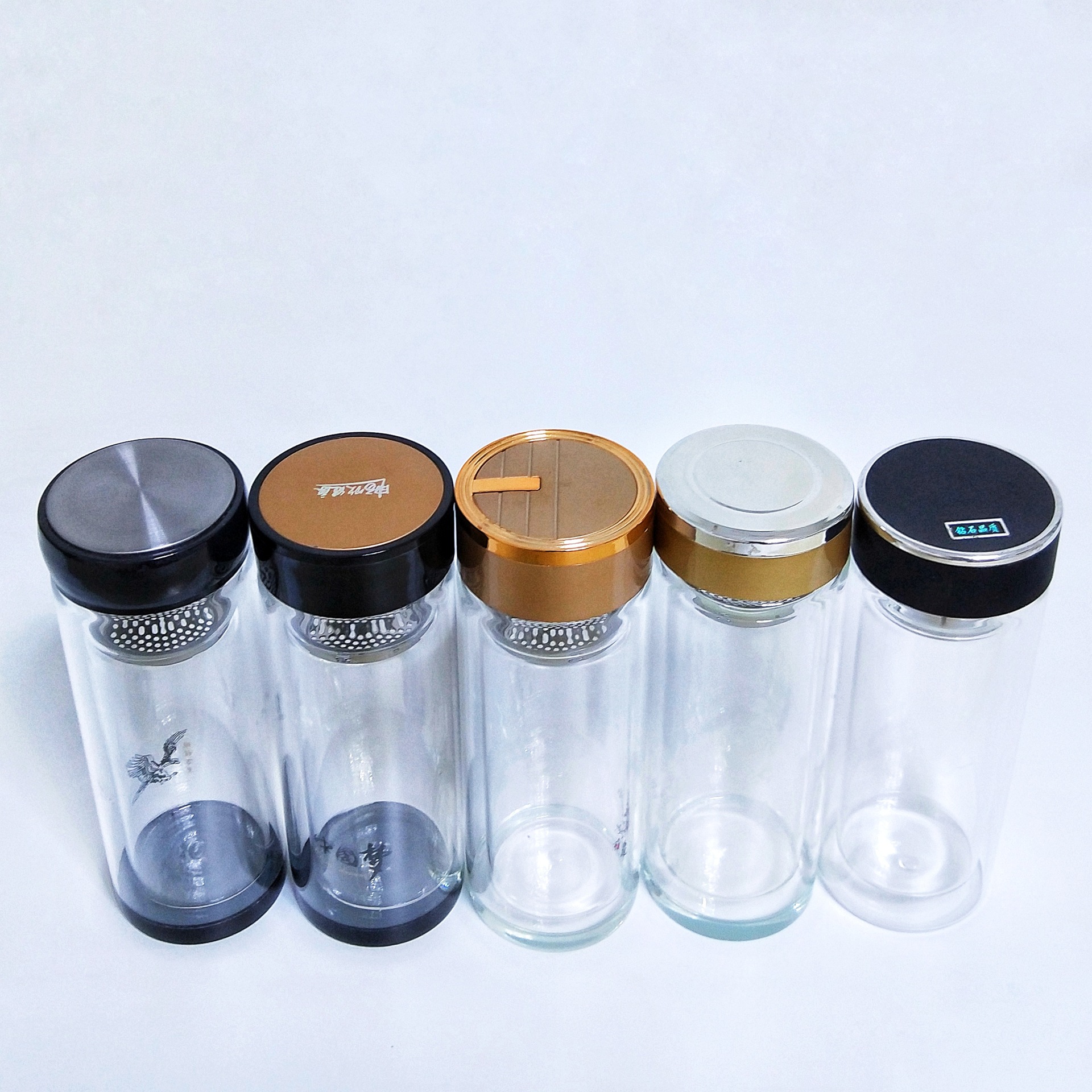 商务礼品双层玻璃杯 礼品给力盖水杯 广告赠品杯印制logo-阿里巴巴