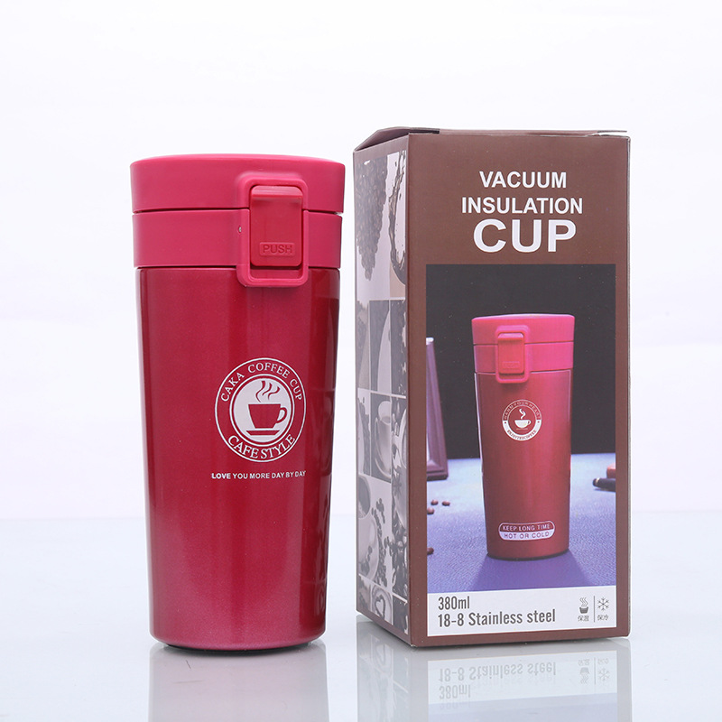 A36 Modern Simple Stainless Steel Coffee Cup Outdoor Portable Student Creativity Thermos Cup