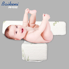 跨境婴儿枕防偏头定型枕可调节海绵新生儿三角定位侧睡枕头