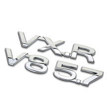 适用于陆地巡洋舰车标兰德酷路泽车贴VXR V8 5.7排量标车身贴