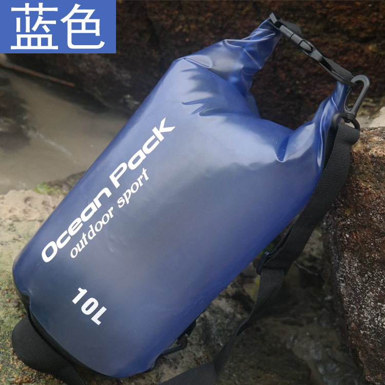 Beach Bag Waterproof Bucket Bag PVC Waterproof Bag Drifting Waterproof Bag Swim Bag Sports Bag Translucent