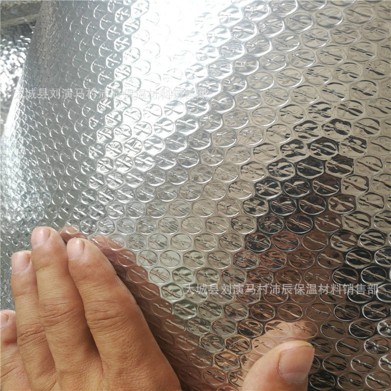 优质客户双面铝箔屋顶隔热膜楼顶厂房反光铝箔气泡防晒膜隔热材料