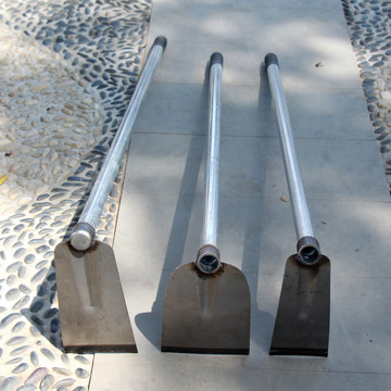 1.5米钢管锄头钢柄农用锄头园林松土农用工具带柄长柄挖土神器