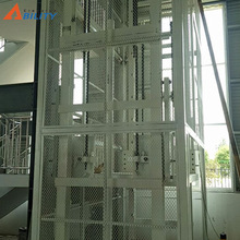 定制导轨式液压升降货梯  仓库厂房电动链条式导轨式液压升降货梯