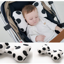 A02跨境婴儿枕头儿童纯棉蝴蝶护颈枕定型枕四季通用3D网母婴用品