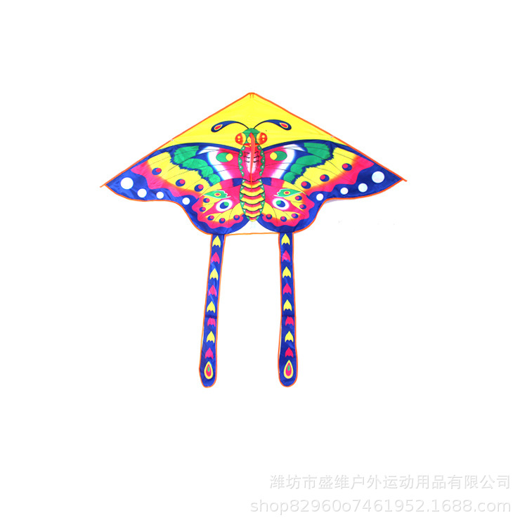 Weifang Kite Wholesale 1.6 M Bright Cloth Butterfly Adult Children Medium Triangle Kite Easy Flying Manufacturer