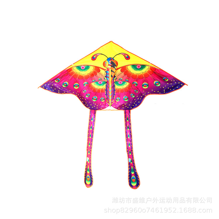 Weifang Kite Wholesale 1.6 M Bright Cloth Butterfly Adult Children Medium Triangle Kite Easy Flying Manufacturer