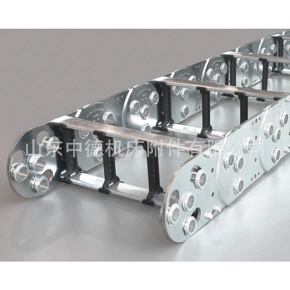 电缆坦克拖链条 TL125桥式全封闭钢铝拖链 铁拖链 框架式金属拖链