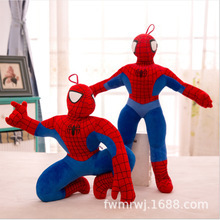 现货批发毛绒玩具超人蜘蛛侠公仔车载娃娃多款坐版站版蜘蛛侠