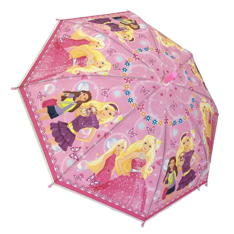 Factory Wholesale Creative Straight Rod Children's Umbrella Long Handle Automatic Cartoon Student Umbrella Sun Protection Sun Shade Umbrella