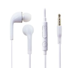 适用于三星S4手机彩色TPE耳机S6手机线控调音S8带麦J5入耳式耳机