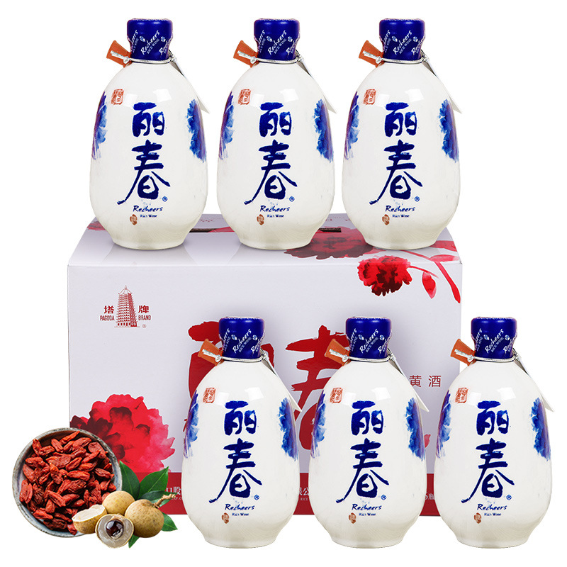 厂价供应绍兴黄酒塔牌丽春酒男儿当丽春饮专供375ml*6瓶整箱-阿里巴巴