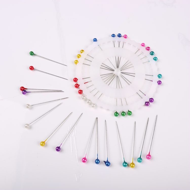 Color Pearl Needle Register Pin Pearlescent Thumbtack Plastic Thumbtack Handmade Diy Fixed Clothing Accessories Needle