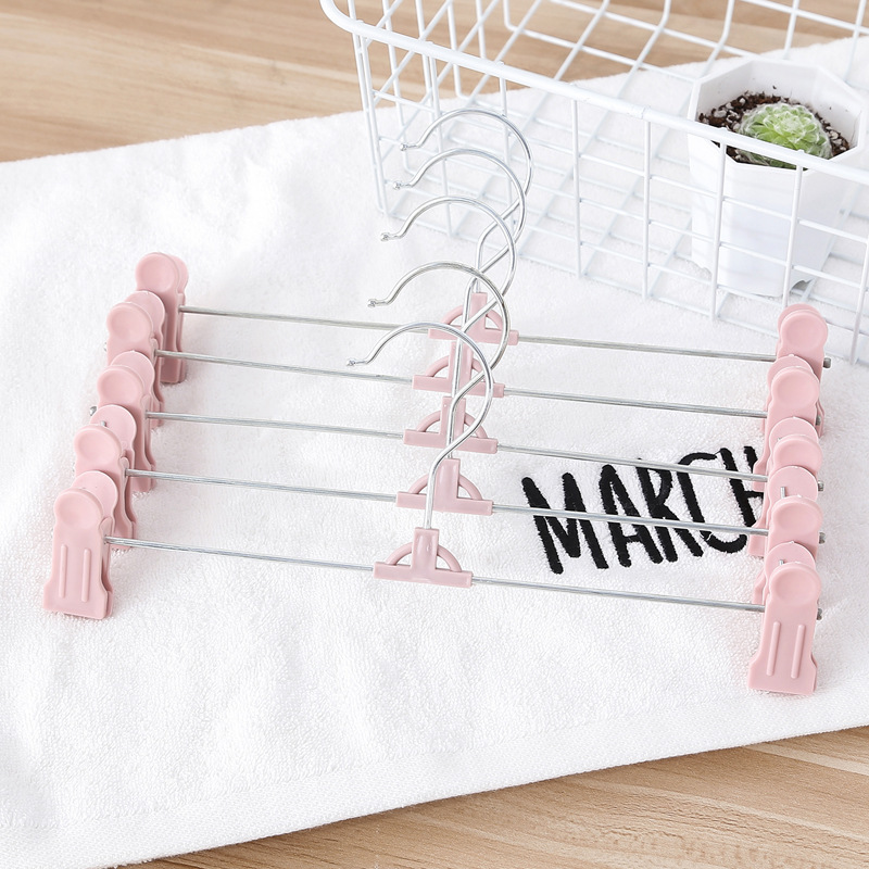 Non-Slip Plastic Trousers Clip Non-Marking Pants Rack Pants Clip Skirt Clip Underwear Hanging Home Clothing Store Hanger