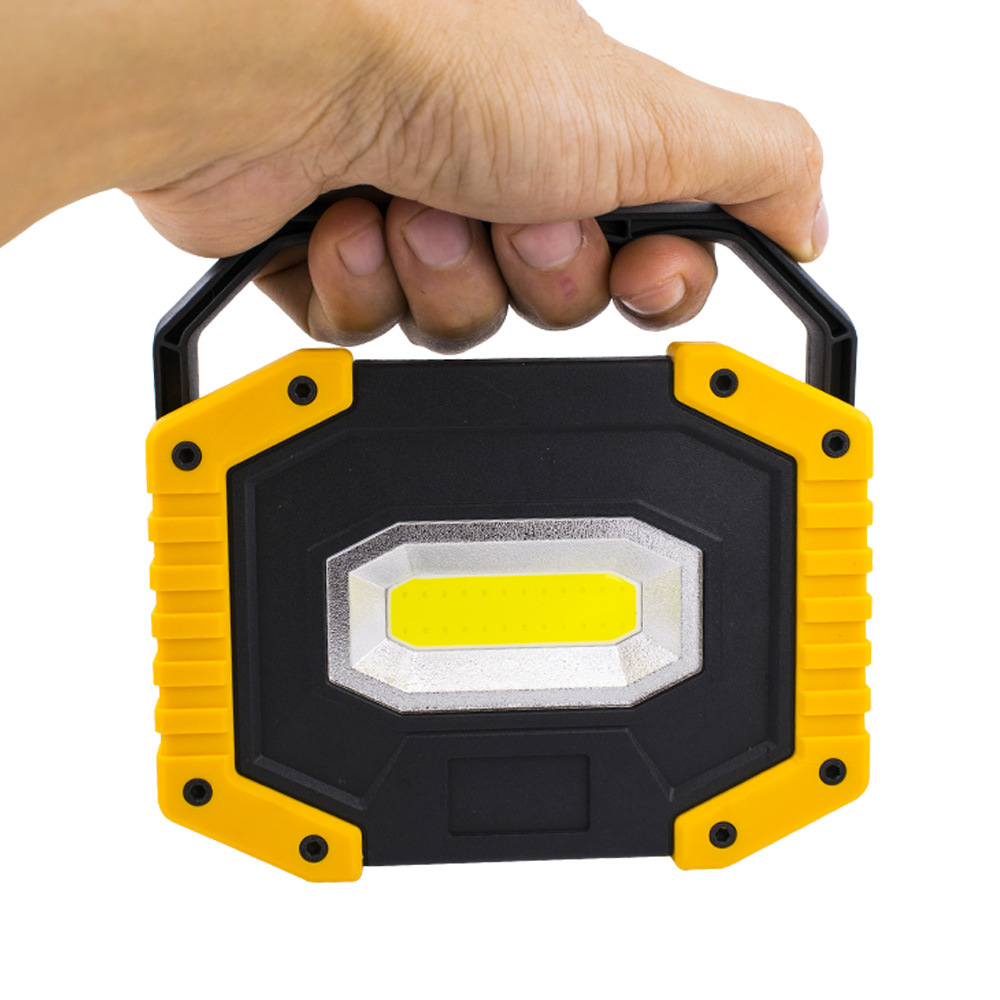 led投光探照灯工地移动工矿灯usb充电迷你便携户外野营cob工作灯