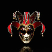 跨境外贸创意小丑面具万圣节恐怖欧美气氛装扮面罩装饰派对厂家
